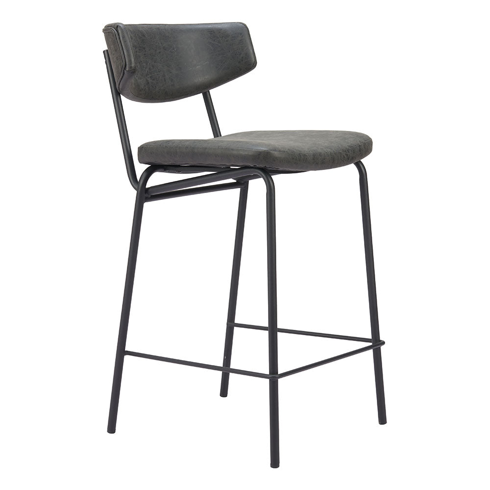CHARON COUNTER STOOL VINTAGE BLACK