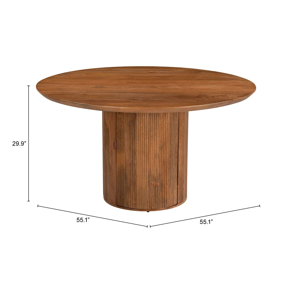 IZOLA DINING TABLE BROWN