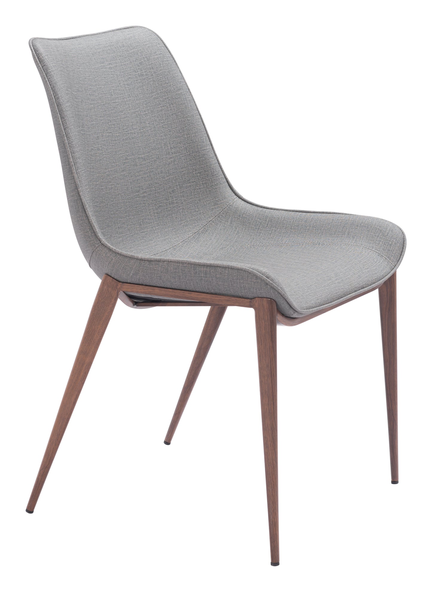 MAGNUS DINING CHAIR SLATE GRAY & WALNUT