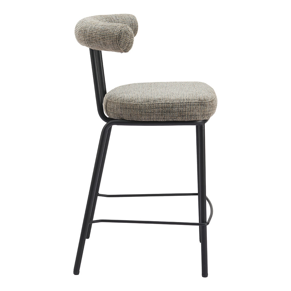 KEDE COUNTER STOOL GREEN TWEED