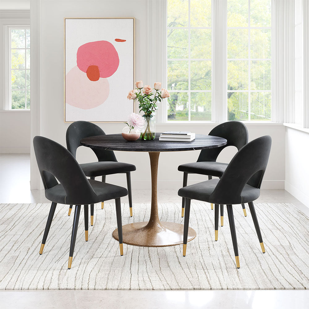 MENLO DINING CHAIR BLACK