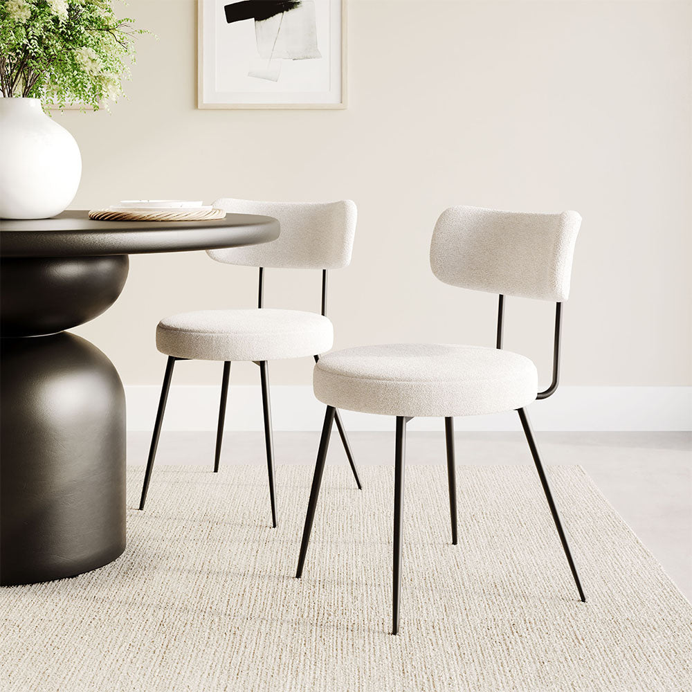 BLANCA DINING CHAIR IVORY