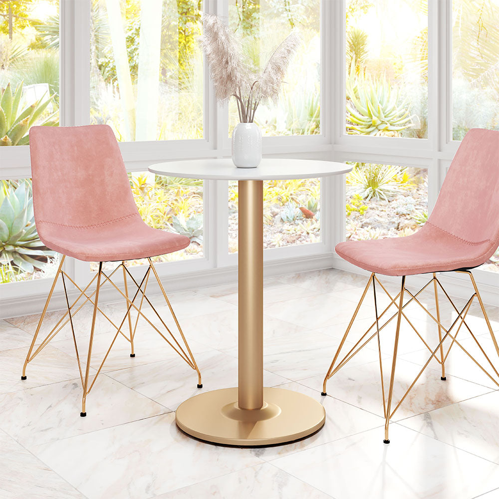 ALTO BISTRO TABLE WHITE & GOLD