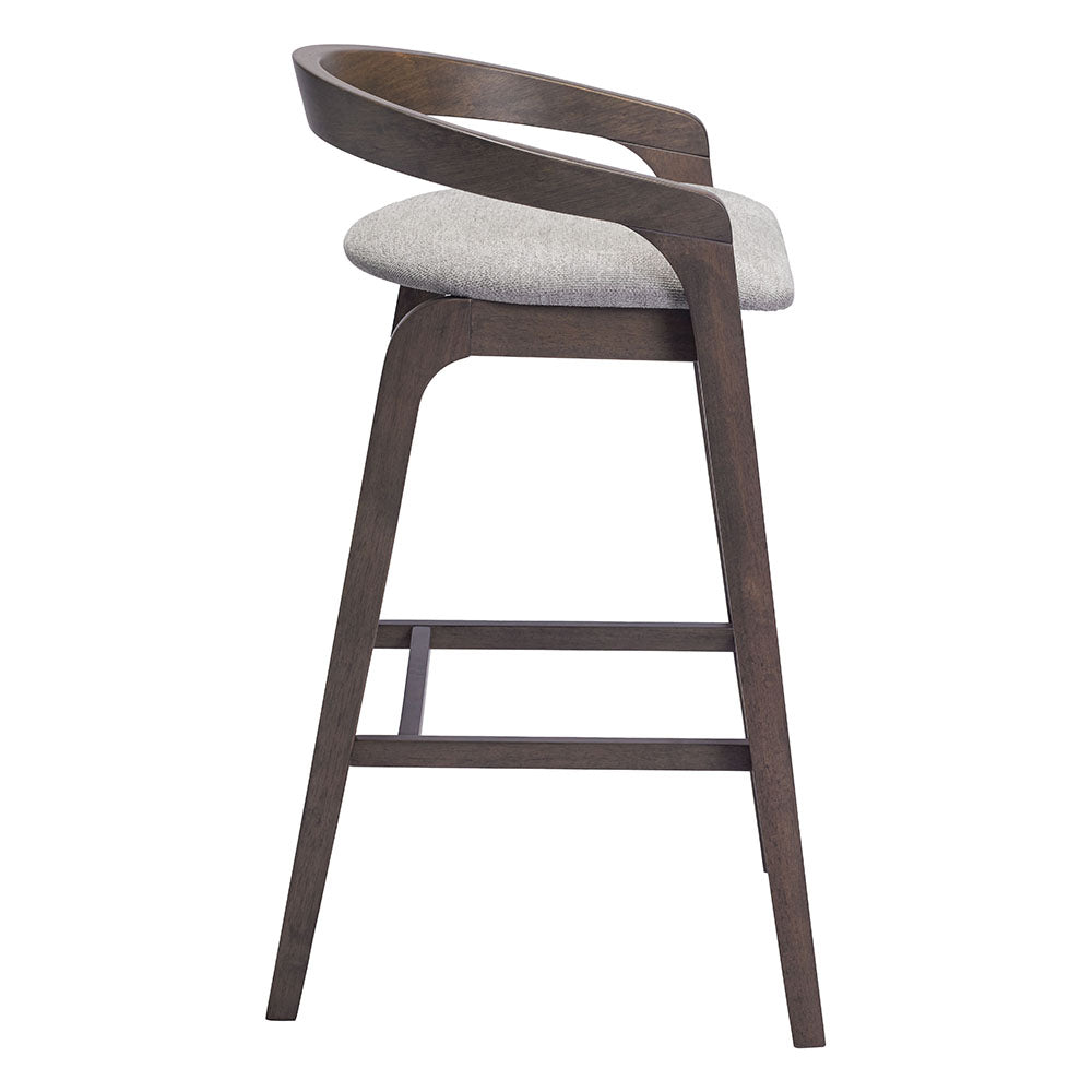 TROY BARSTOOL GRAY & ESPRESSO