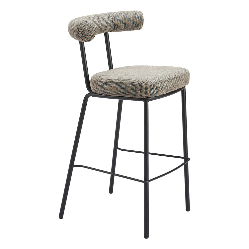KEDE BARSTOOL GREEN TWEED