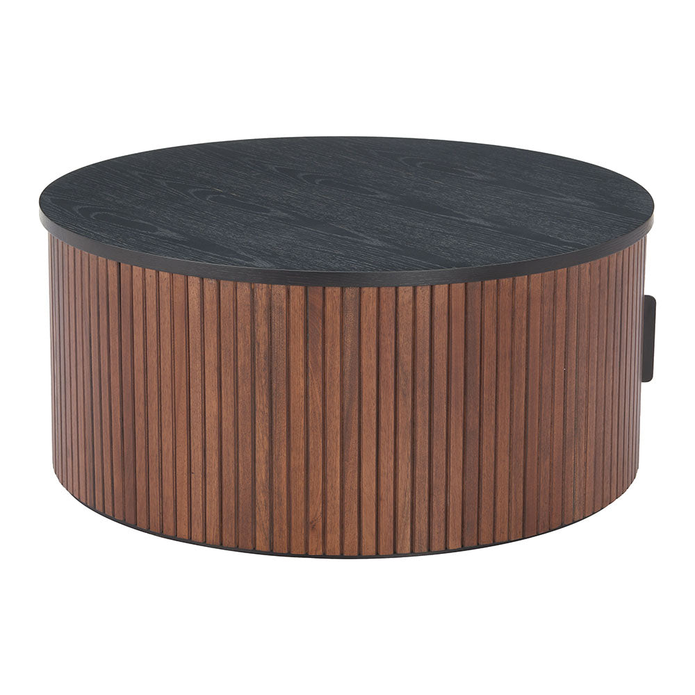 NEJAUS COFFEE TABLE BLACK & WALNUT