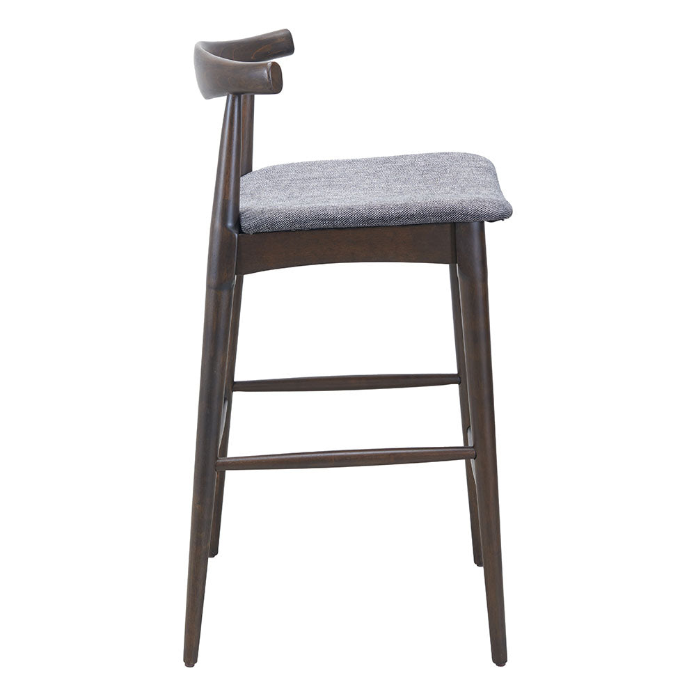TUZKA BARSTOOL GRAY & ESPRESSO