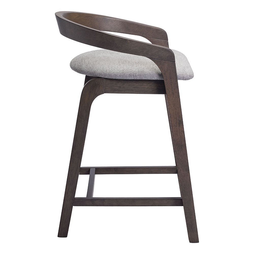 TROY COUNTER STOOL GRAY & ESPRESSO