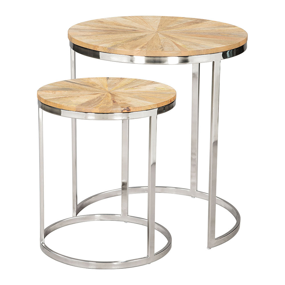 BARI NESTING TABLE SET NATURAL