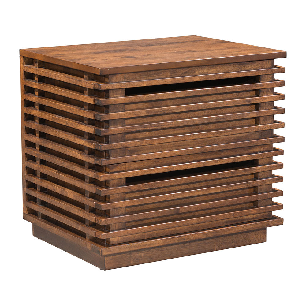 LINEA END TABLE WALNUT