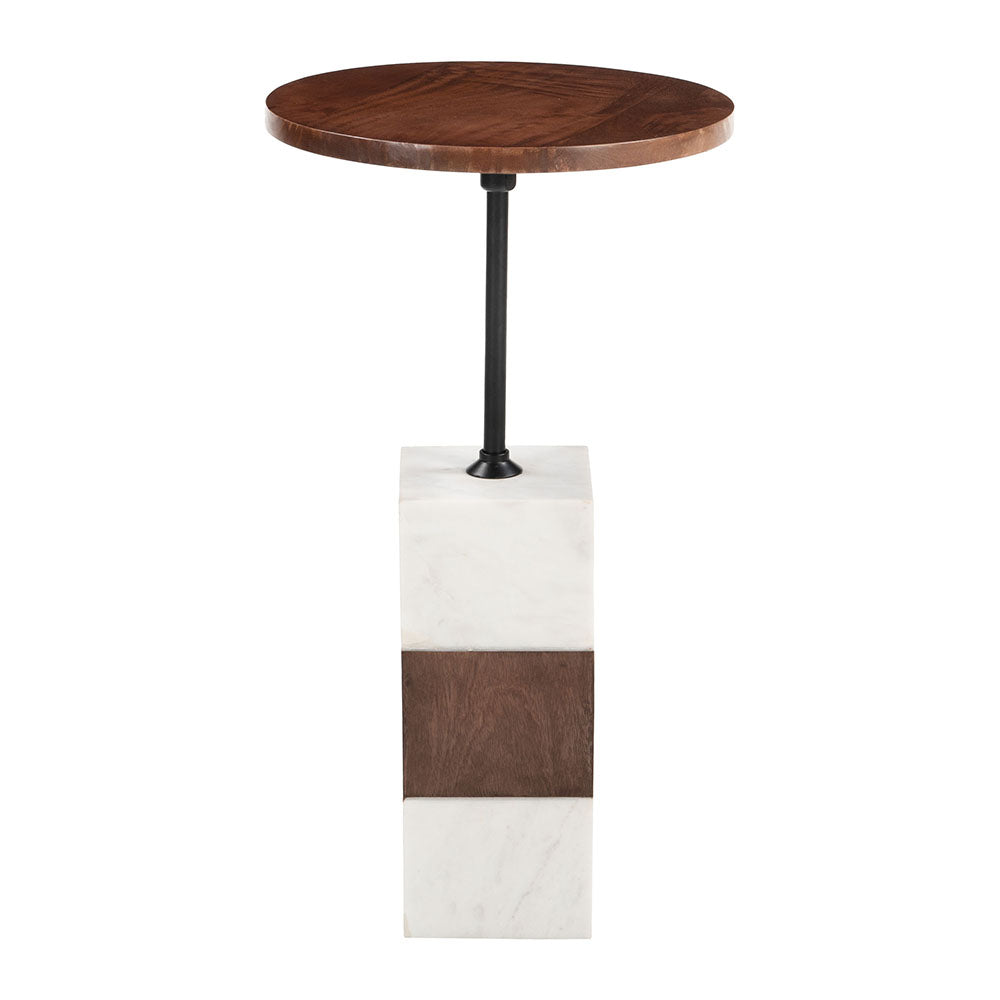 STUK SIDE TABLE BROWN & WHITE