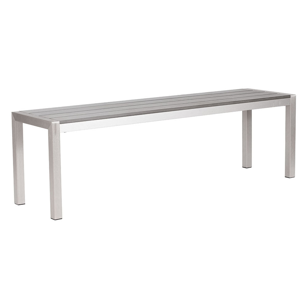 METROPOLITAN DOUBLE BENCH GRAY & SILVER