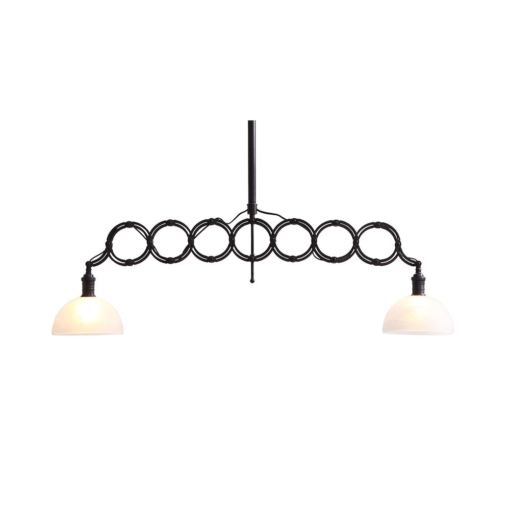 JADE CEILING LAMP ANTIQUE BLACK