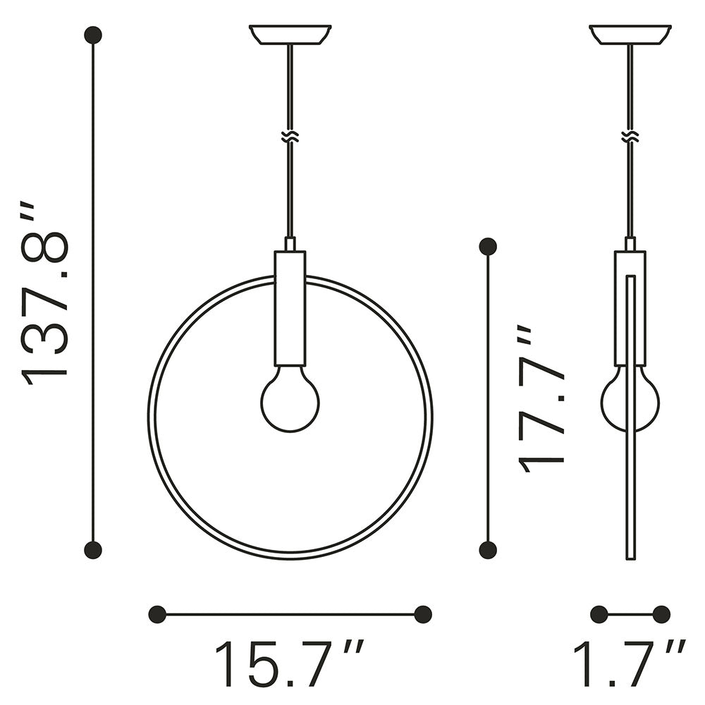 IRENZA CEILING LAMP BRASS