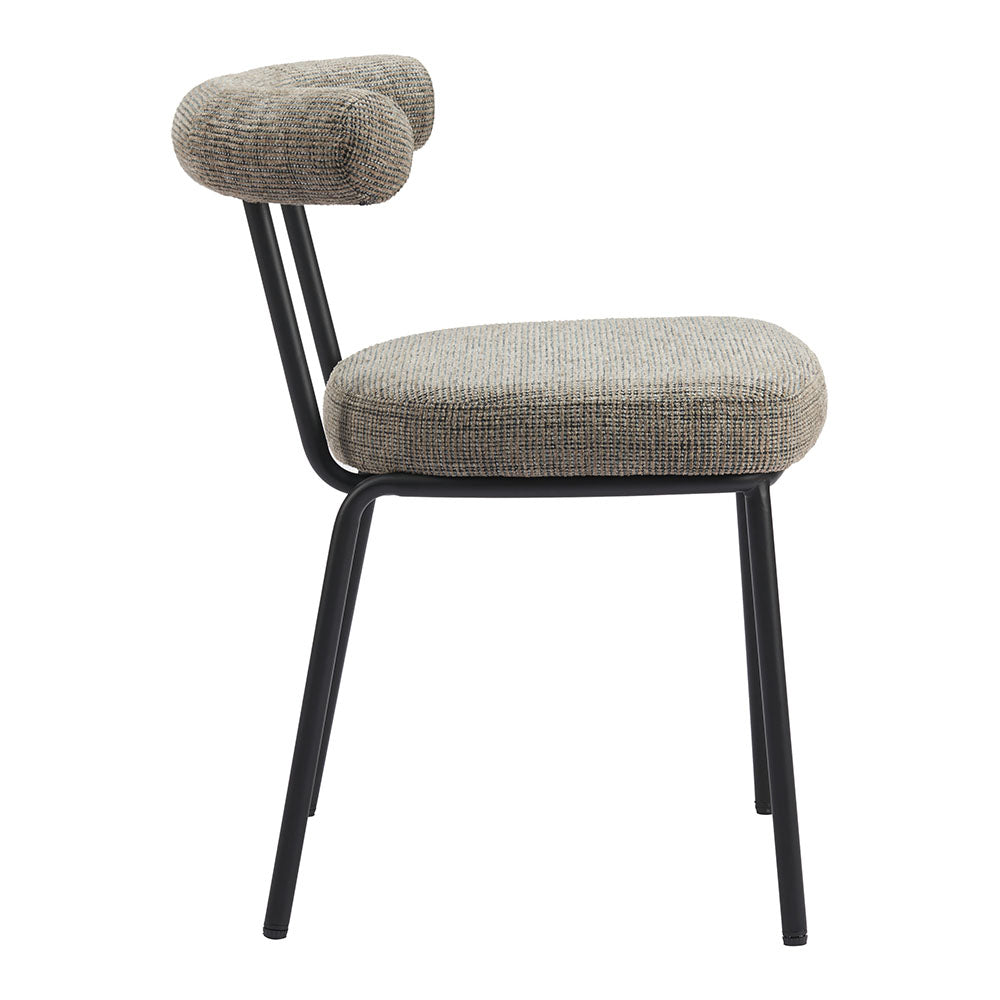 KEDE DINING CHAIR GREEN TWEED
