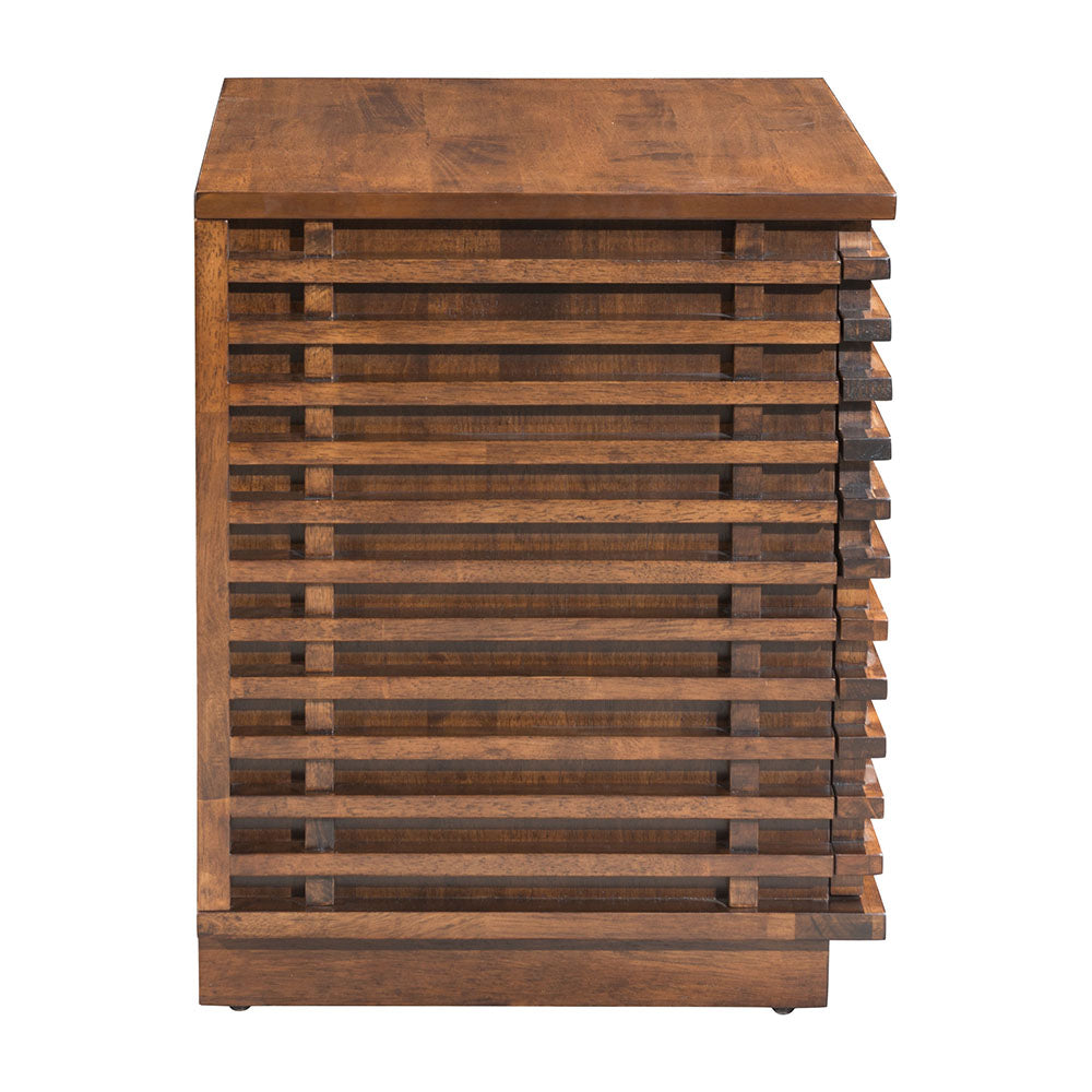 LINEA END TABLE WALNUT