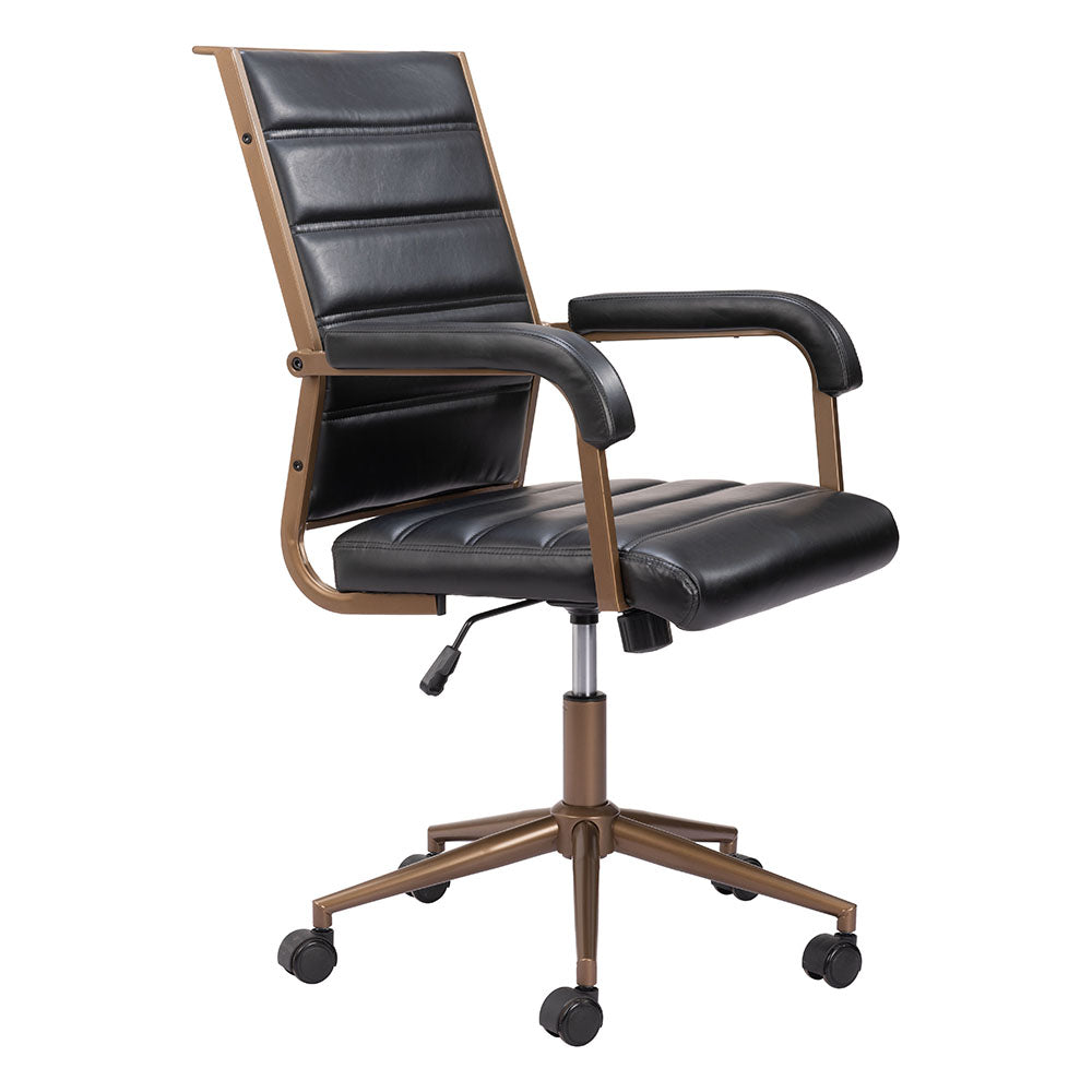 AUCTION OFFICE CHAIR VINTAGE BLACK