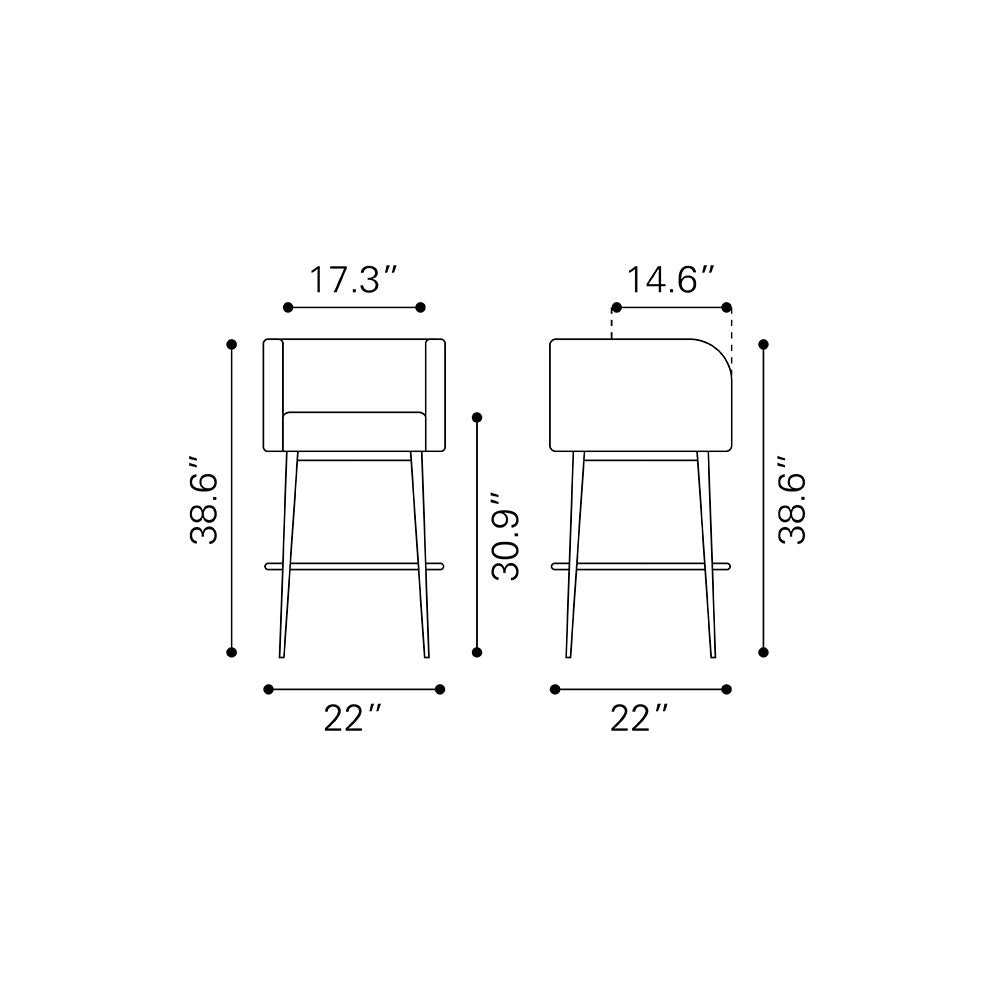 HORBAT BARSTOOL BROWN