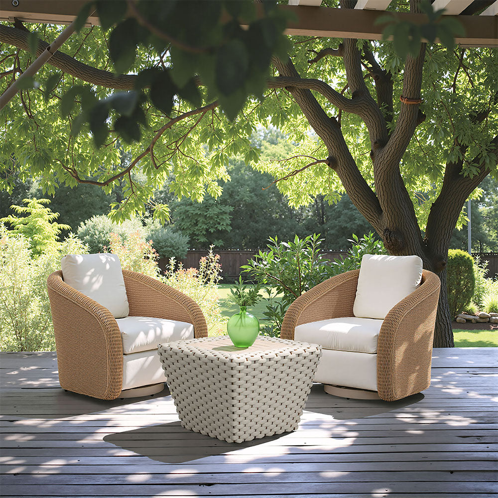 SOLARA SWIVEL CHAIR IVORY