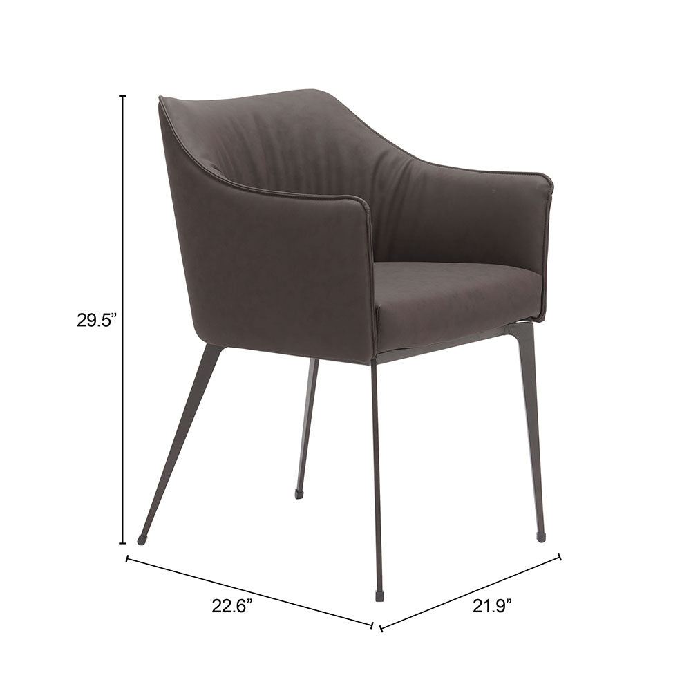 BELMONT DINING CHAIR BROWN