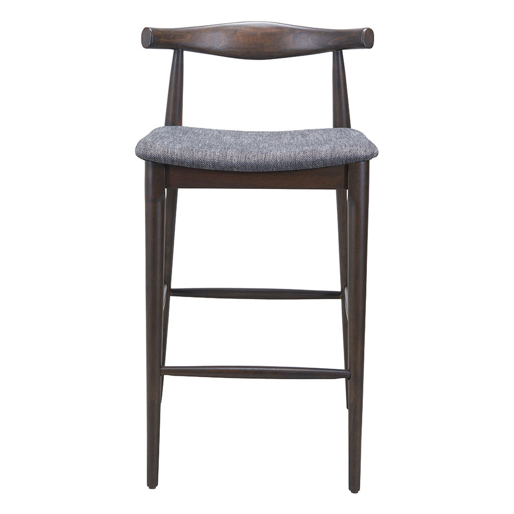 TUZKA BARSTOOL GRAY & ESPRESSO