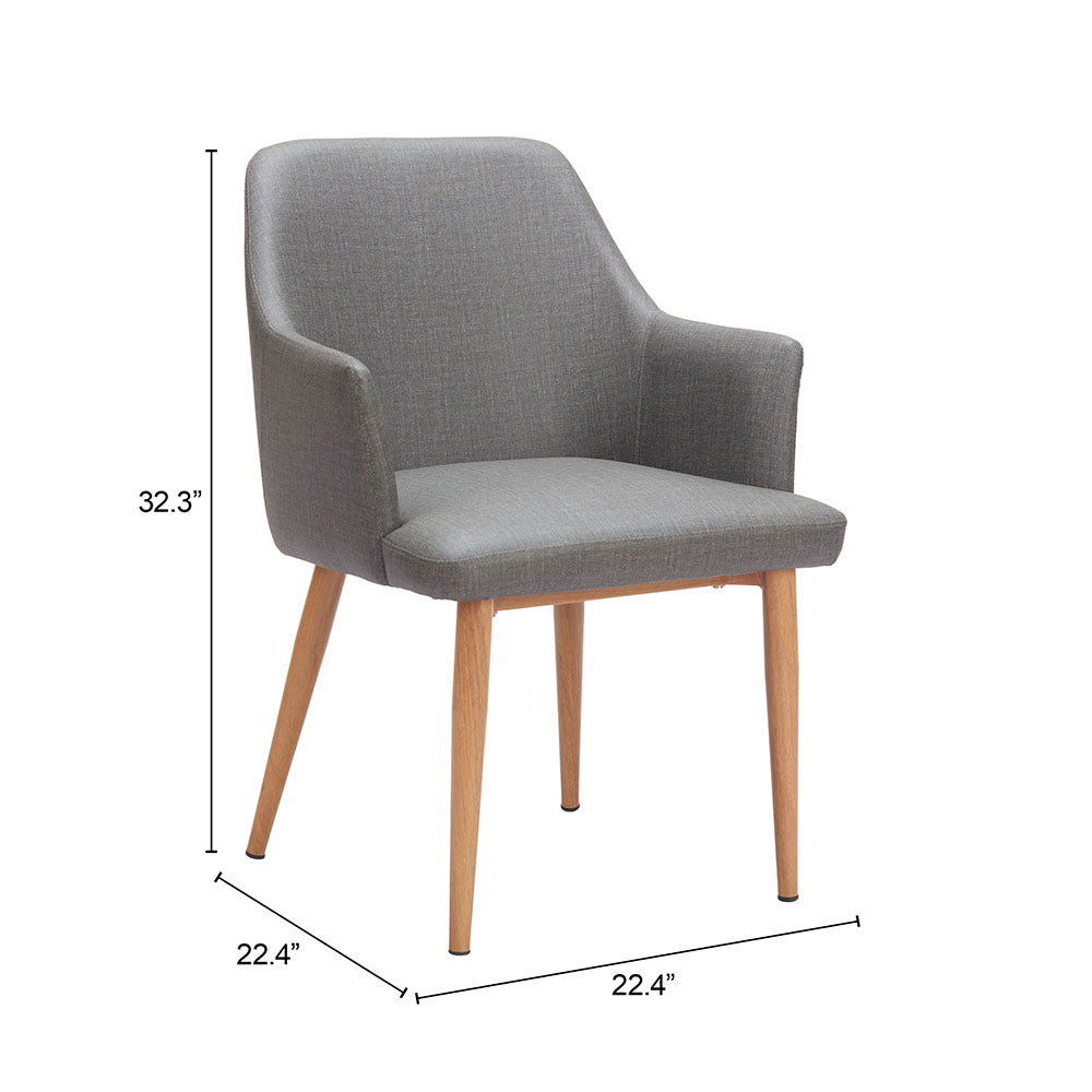 WISOM DINING CHAIR GRAY