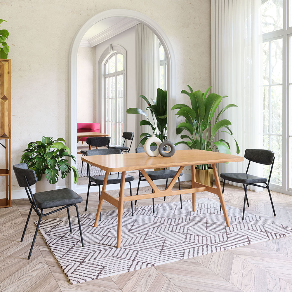 CHARON DINING CHAIR VINTAGE BLACK