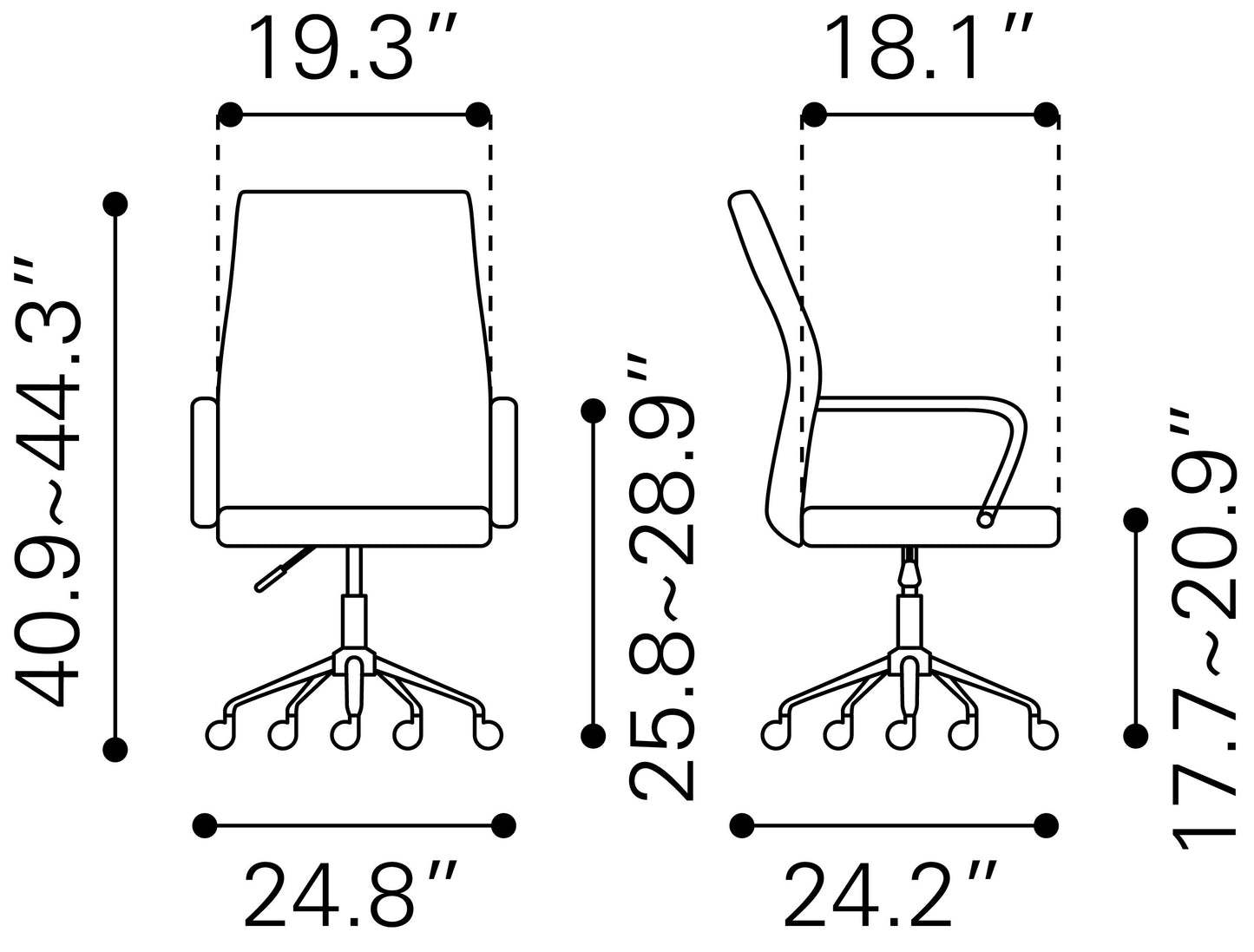 PRIMERO OFFICE CHAIR BLACK