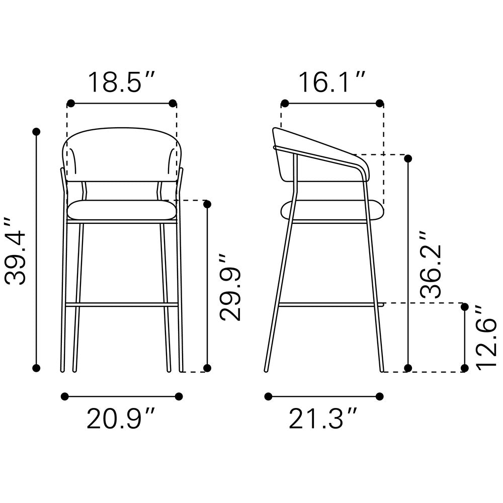 JOSEPHINE BARSTOOL BROWN
