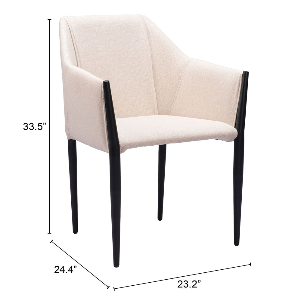 ANDOVER DINING CHAIR BEIGE