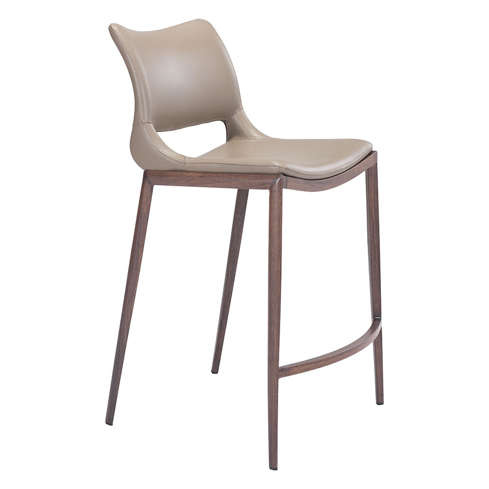 ACE COUNTER STOOL BROWN & WALNUT