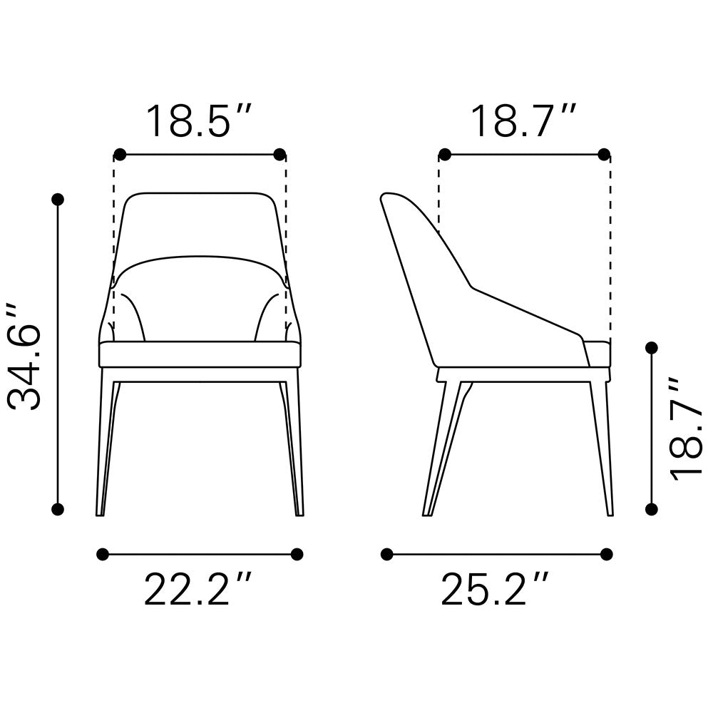AYR DINING CHAIR SLATE GRAY