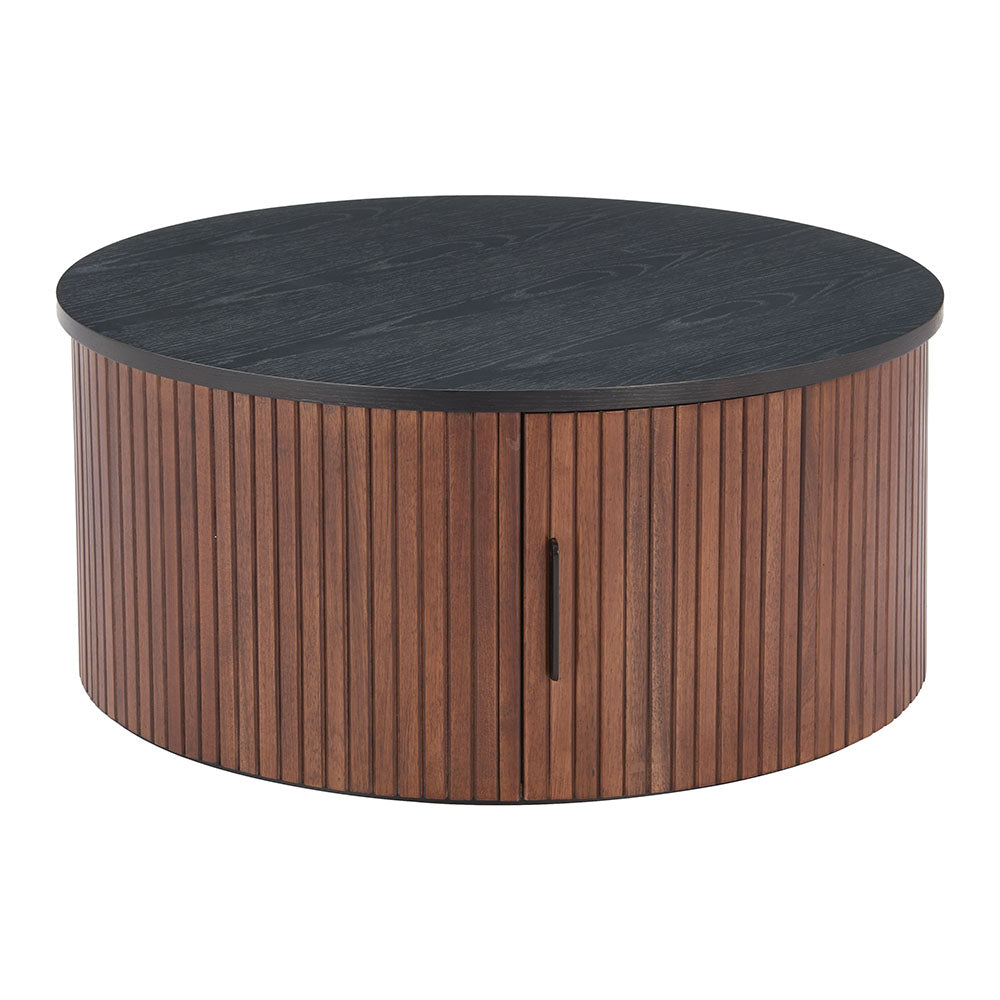 NEJAUS COFFEE TABLE BLACK & WALNUT