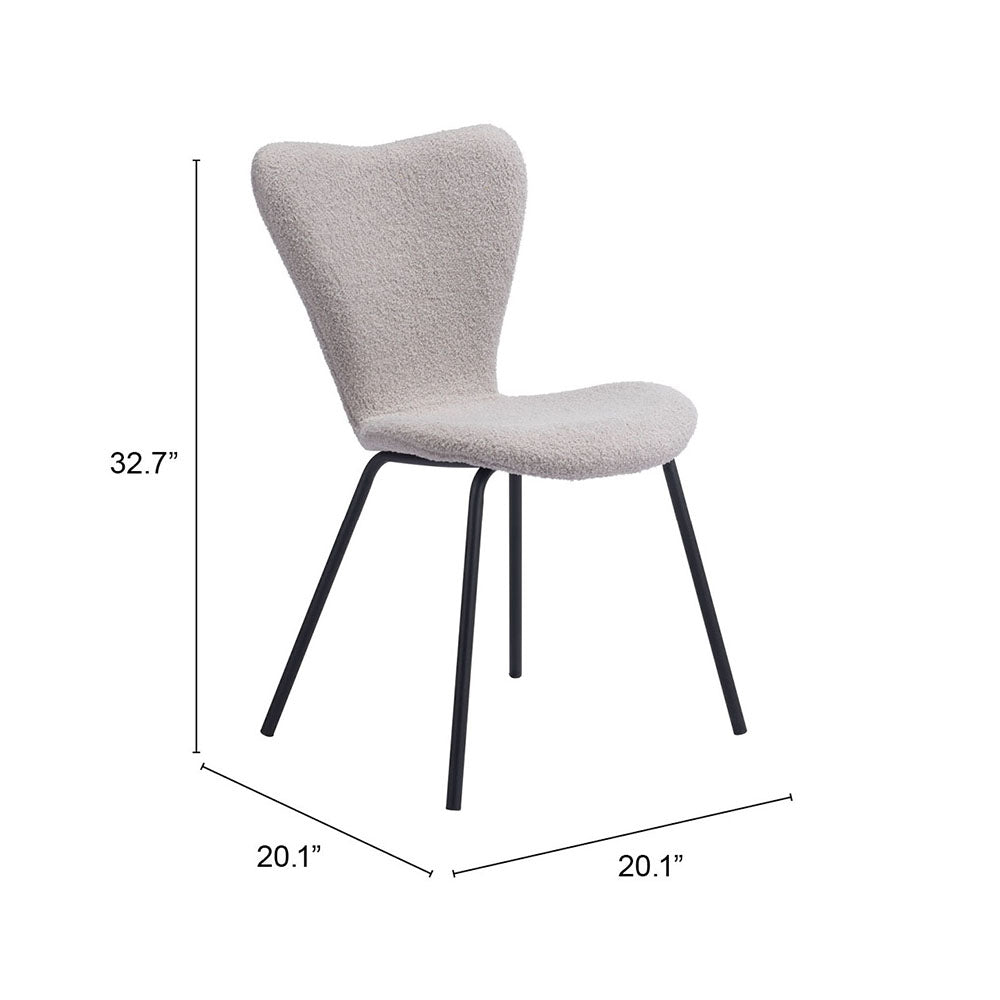 THIBIDEAUX DINING CHAIR LIGHT GRAY