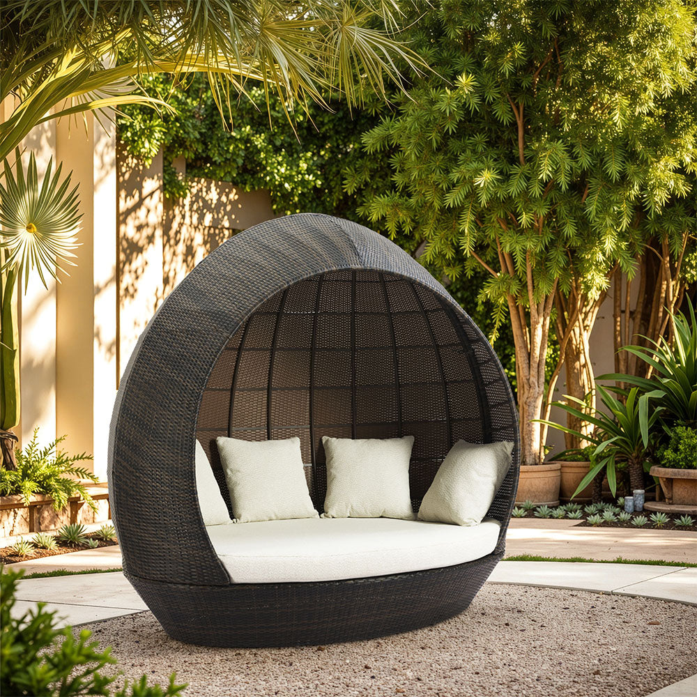 MARISOL BEACH DAYBED BROWN & BEIGE