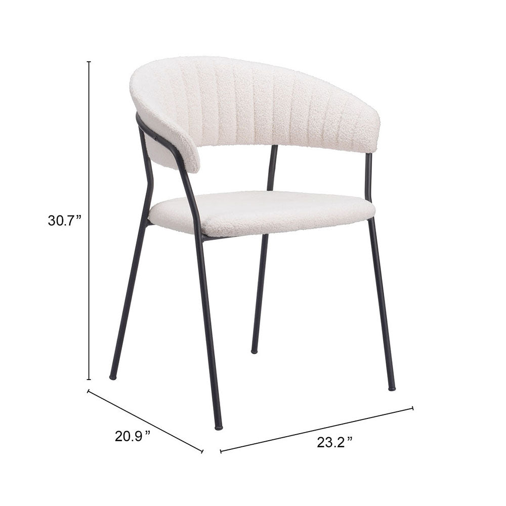 JOSEPHINE DINING CHAIR CREAM