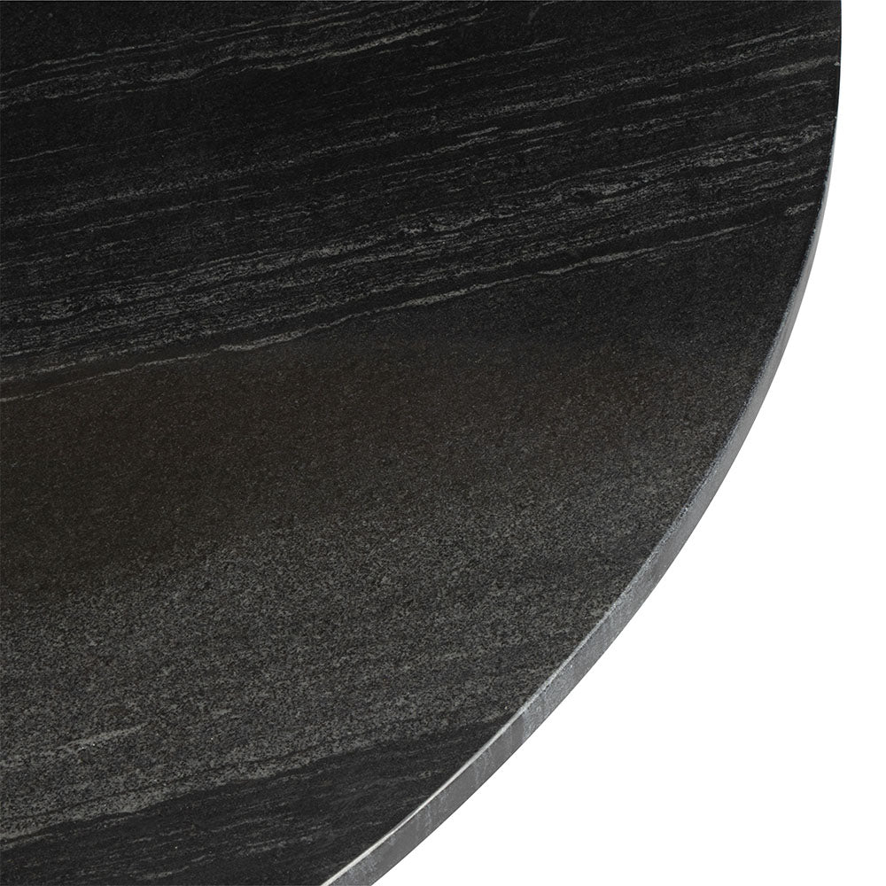 TAJ DINING TABLE BLACK & GOLD
