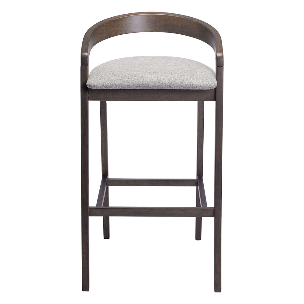 TROY BARSTOOL GRAY & ESPRESSO