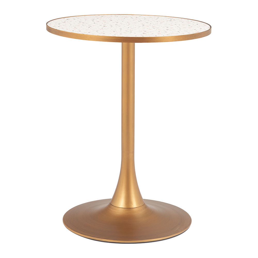 BITE BISTRO TABLE BEIGE & GOLD
