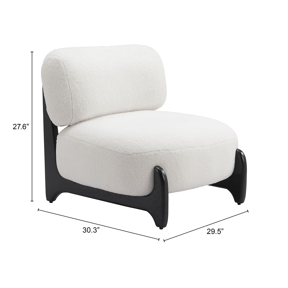 BOMBO ACCENT CHAIR WHITE