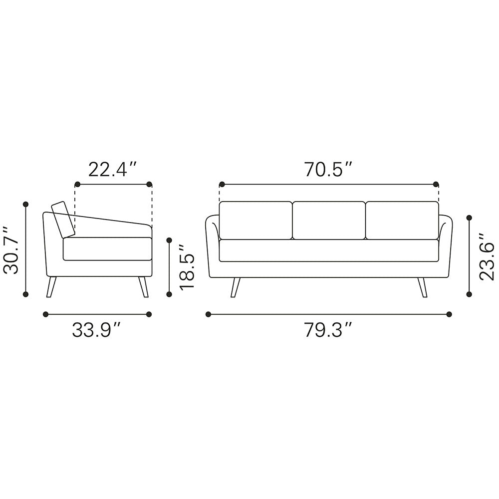 DIVINITY SOFA GRAY