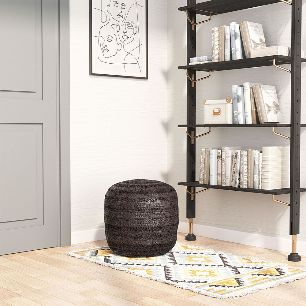 LILLIAN OTTOMAN BLACK