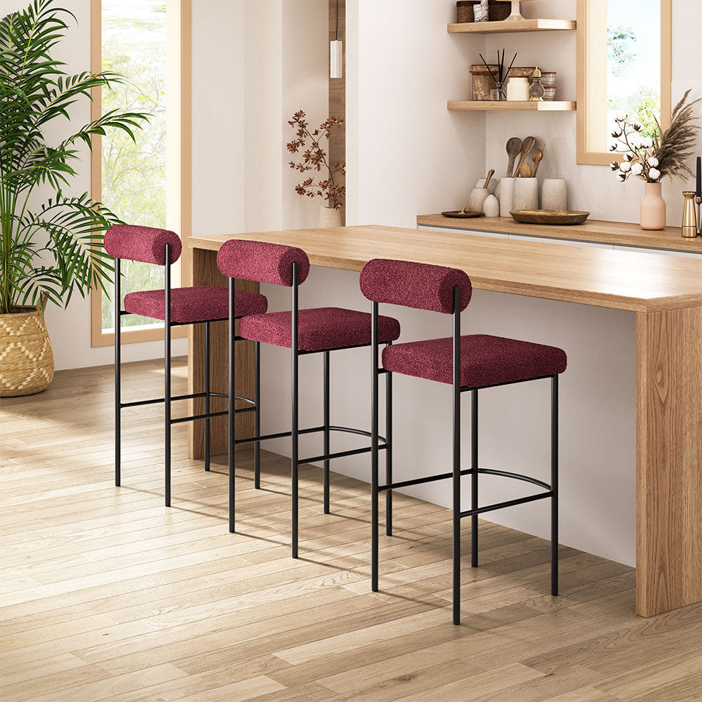 LIVORNO BARSTOOL RED & BRONZE