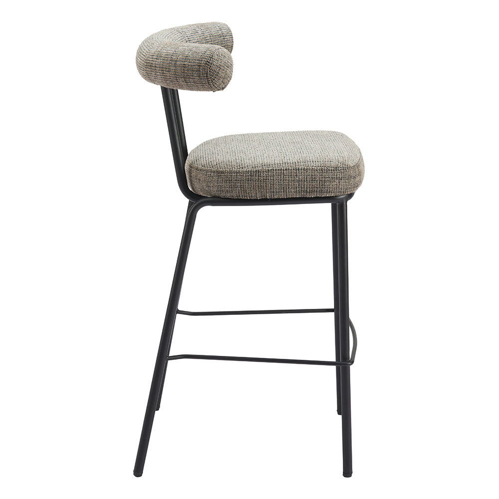 KEDE BARSTOOL GREEN TWEED