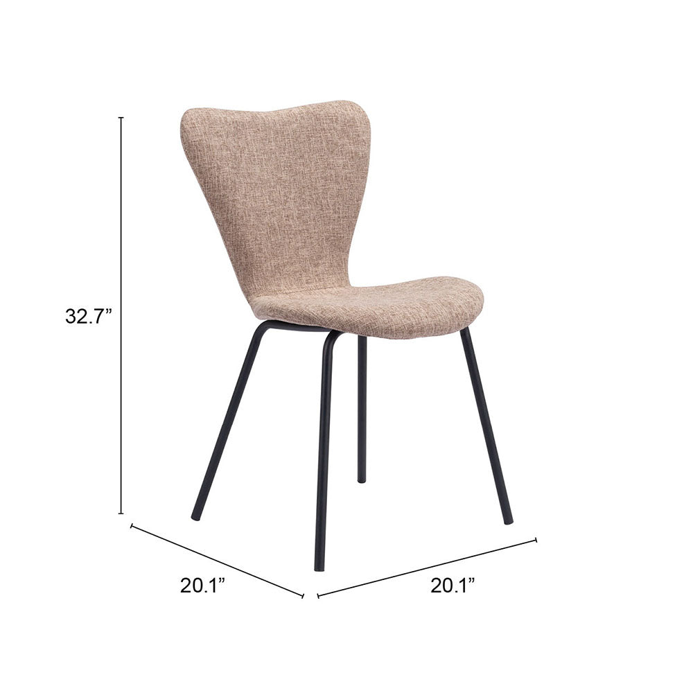 TOLLO DINING CHAIR BROWN