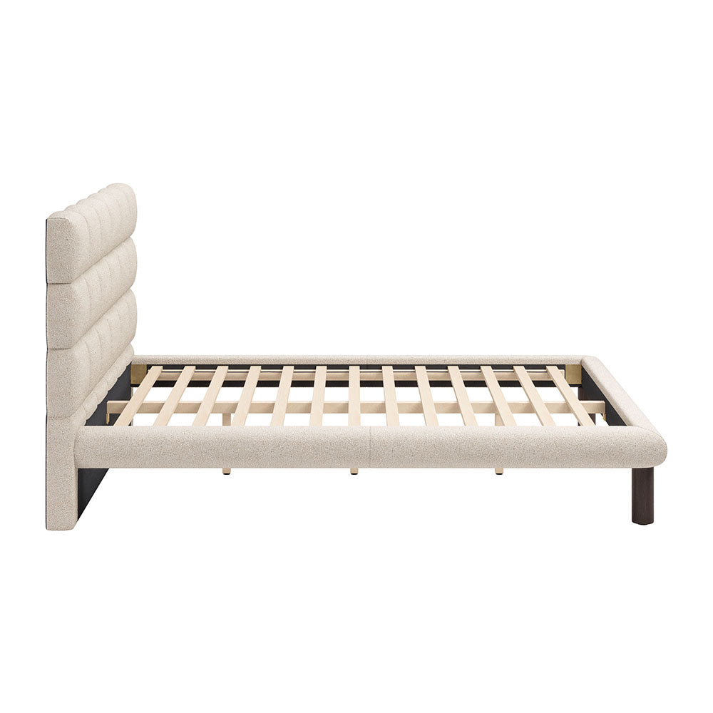 PLACID QUEEN BED BEIGE
