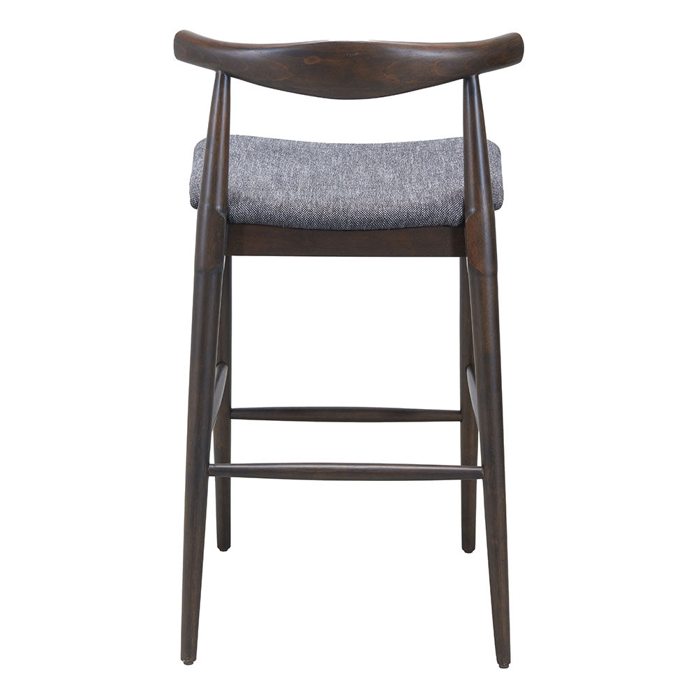 TUZKA BARSTOOL GRAY & ESPRESSO