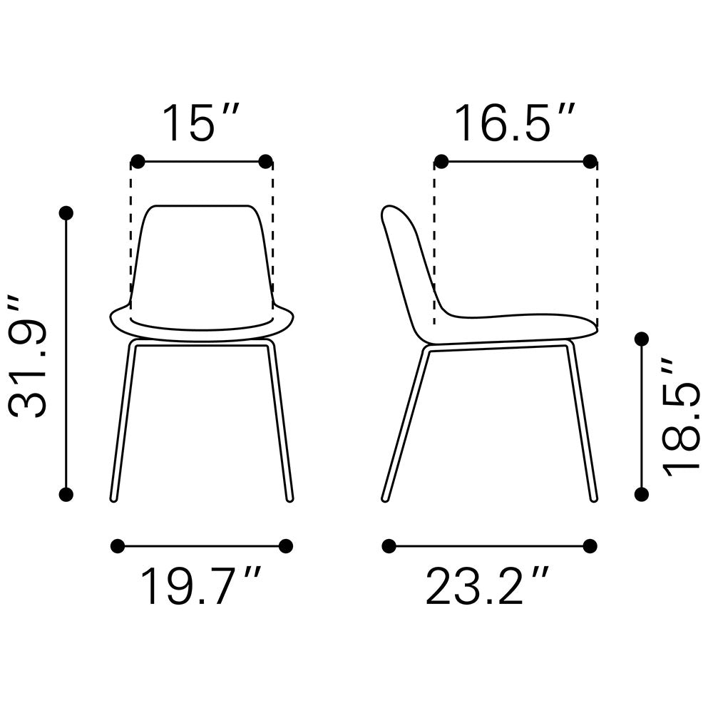 BYRON DINING CHAIR BROWN