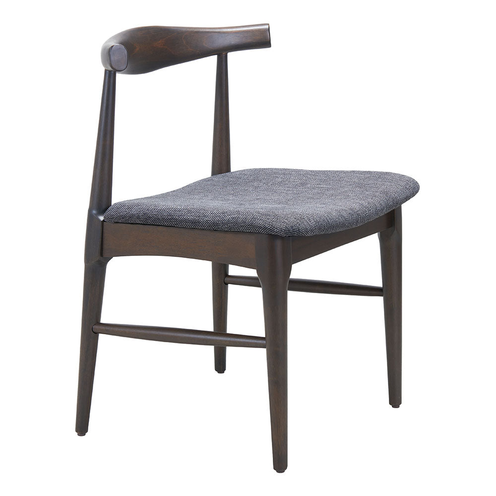 Tuzka Dining Chair Gray & Espresso