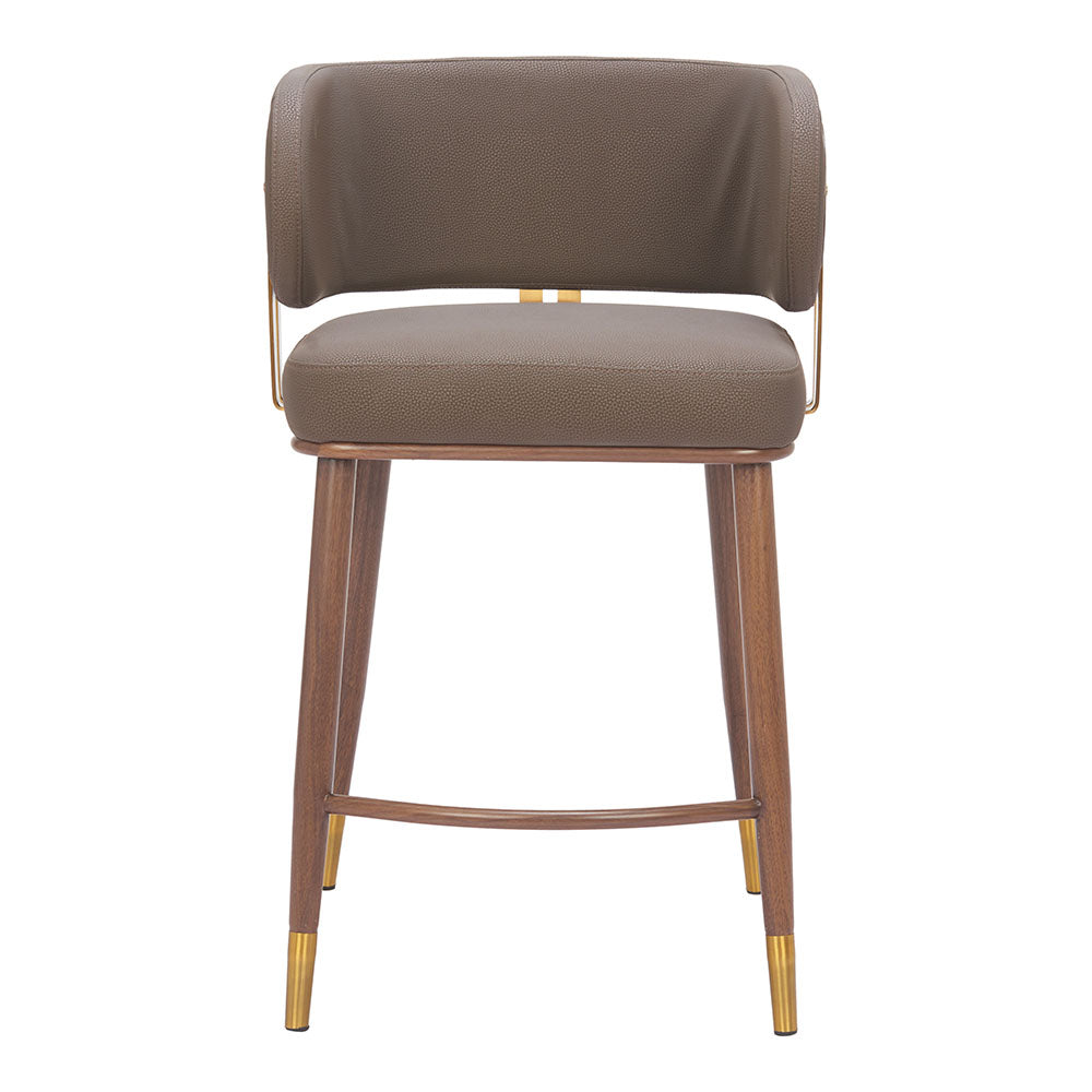 BREW COUNTER STOOL BROWN & WALNUT